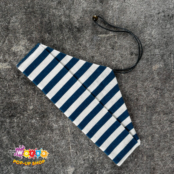 Pouch Stripe Biru Putih