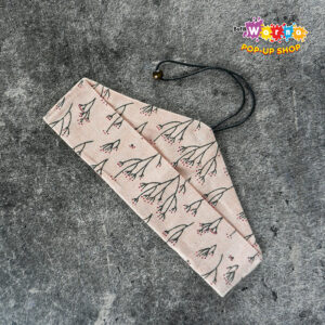 Pouch Stripe Biru Pink