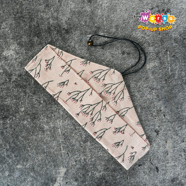Pouch Stripe Biru Pink