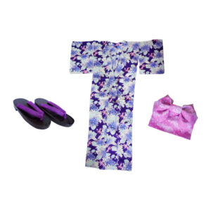 Woman's Blue Flower Kimono